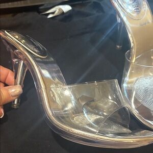 Clear Slip-On Heels, NPC Posing, Stage, 7.5